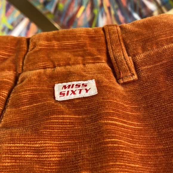 Miss Sixty Pants - Miss Sixty, Low Rise, Cropped, Corduroy, Flare Pants, Trousers.